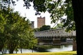 Waco architectural icons beautifully framed lush green trees