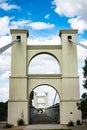 Iconic Waco Suspension Bridge Royalty Free Stock Photo