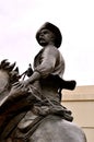 Waco statue man on horse Royalty Free Stock Photo