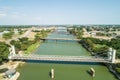 Waco Suspension Bridge Royalty Free Stock Photo