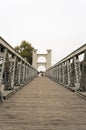 Waco Texas Suspension Bridge Taken from the Middle