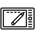Wacom, design Isolated Vector Icon That can be easily edited in any size or modified.
