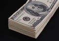 Wad of 100 dollar bills Royalty Free Stock Photo