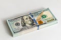 Wad of 100 dollar bills Royalty Free Stock Photo