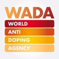 WADA - World Anti Doping Agency acronym