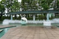 Wadakura Fountain Park in Marunouchi commercial district of Tokyo in Chiyoda