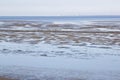 Waddenzee near Noordkaap, Groningen, Holland Royalty Free Stock Photo