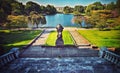 Wade Oval outside of the Cleveland Museum of Art in Ohio Royalty Free Stock Photo