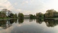 The Wade Park Lagoon with famous Art Museum