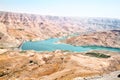 Wadi Al Mujib panoramic view Royalty Free Stock Photo