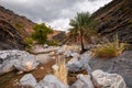 Wadi bani Awf, Hajar mountains, Oman Royalty Free Stock Photo