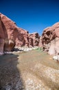 Wadi Hasa creek in Jordan Royalty Free Stock Photo