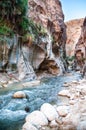 Wadi Hasa creek in Jordan Royalty Free Stock Photo