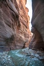 Wadi Hasa creek in Jordan Royalty Free Stock Photo