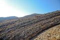 Wadi Kelt or Nahal Prat, in the Judean Desert, Israel. Early autumn in a nature reserve. Royalty Free Stock Photo