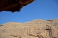 Wadi Kelt or Nahal Prat, Judean Desert, Israel. Early autumn in a nature reserve. Selective focus Royalty Free Stock Photo