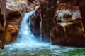 Wadi Mujib Jordan Dead Sea. The Mujib Reserve of Wadi Mujib is the lowest nature reserve in the world