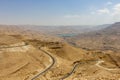 Wadi Mujib towards dam and lake