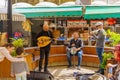 Wadi Nisnas Market, with musicians, Haifa