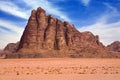 Wadi Rum desert Royalty Free Stock Photo