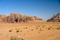 Wadi Rum desert, Jordan Royalty Free Stock Photo