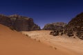 Wadi Rum desert, Jordan Royalty Free Stock Photo