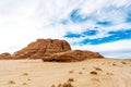 Wadi Rum desert, Jordan, The Valley of the Moon Royalty Free Stock Photo