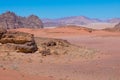 Wadi Rum desert landscape,Jordan Royalty Free Stock Photo