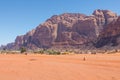 Wadi Rum desert landscape,Jordan Royalty Free Stock Photo