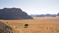 Wadi Rum desert landscape, Jordan Royalty Free Stock Photo