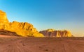 Wadi Rum desert landscape - Jordan Royalty Free Stock Photo