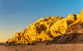 Wadi Rum desert landscape - Jordan Royalty Free Stock Photo