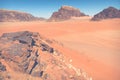 Wadi Rum desert landscape,Jordan Royalty Free Stock Photo