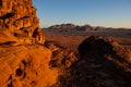 Wadi Rum desert landscape Royalty Free Stock Photo