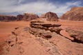 Wadi Rum Jordan Desert Arc in Asia Royalty Free Stock Photo