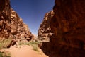 Wadi Rum Jordan Desert Canyon in Asia Royalty Free Stock Photo