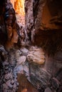 Wadi Rum, Jordan, 17th of March 2019: Wadi Rum rock formations desert.Wadi Rum Valley of the Moon Royalty Free Stock Photo