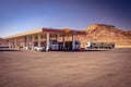 Wadi Rum, Jordan - Total petrol station along the highway Royalty Free Stock Photo