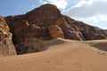 Wadi Rum landscape Royalty Free Stock Photo