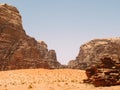 Wadi Rum Landscape Royalty Free Stock Photo