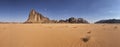 Wadi Rum Panorama Royalty Free Stock Photo