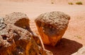 Wadi Rum rock formation Royalty Free Stock Photo