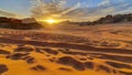 Wadi Rum Sunset - Jordan Royalty Free Stock Photo