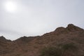 Wadi Shahamon in Eilat in gloomy day