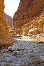 Wadi Zarqa trail near Dead sea - Jordan