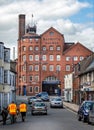 Wadworths Brewery - red brick building - in the centre of Devizes, Wiltshire, UK