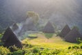 Wae Rebo village in Indonesia's Flores Island. Royalty Free Stock Photo