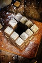 Wafer cookies built to an impossible penrose stairs