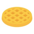 Wafer icon, isometric 3d style