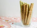 Wafer roll sticks cream rolls Royalty Free Stock Photo